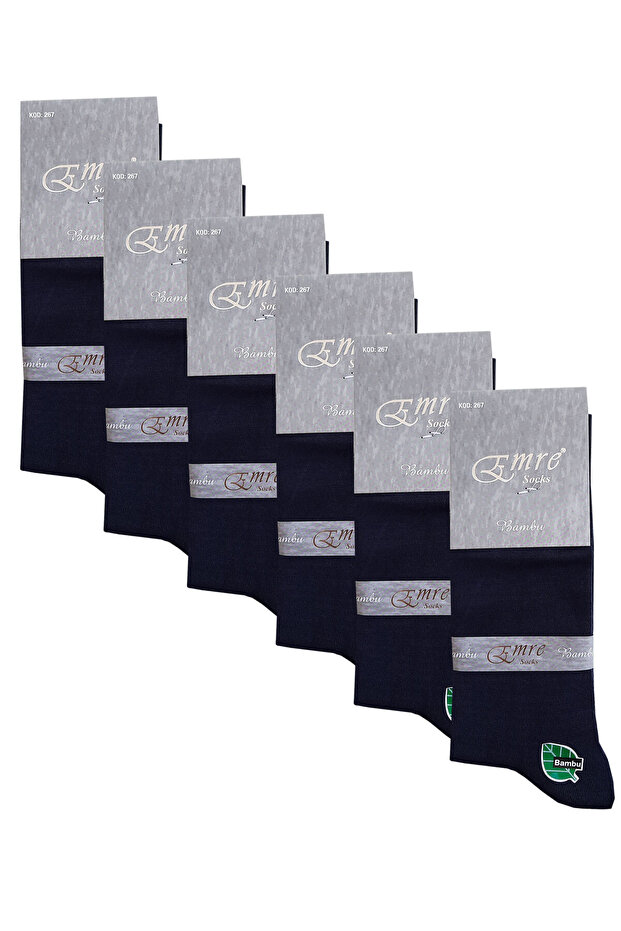 6 Pairs of Emre Men's Bamboo Seamless Socks