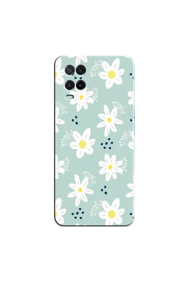 Oppo A54 Compatible Case Spring Flowers 10 Silicone Case (Printed)