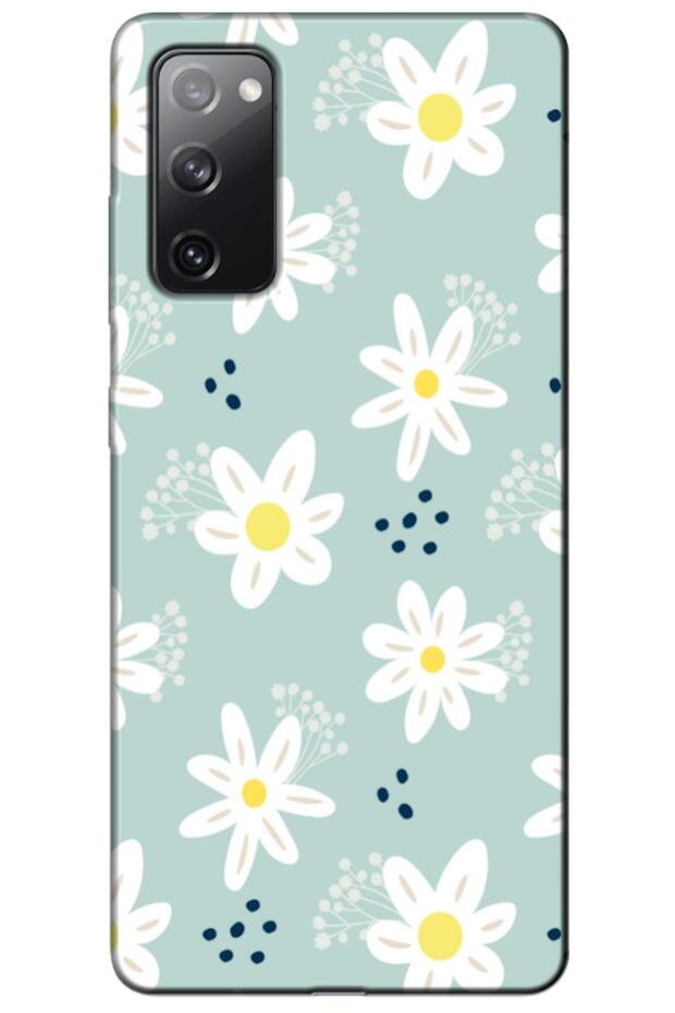 Samsung Galaxy S20 Fe Compatible Case Spring Flowers 10 Silicone Case (Printed)