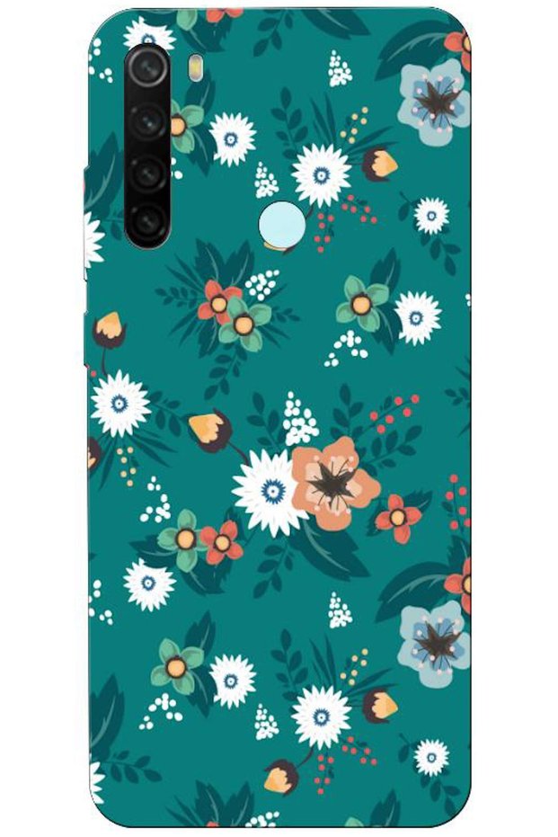 حافظة متوافقة مع هاتف Xiaomi Redmi Note 8، حافظة من السيليكون Spring Flowers 2 ( مطبوع )