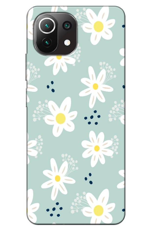 Xiaomi Mi 11 Compatible Case Spring Flowers 10 Silicone Case (Printed)