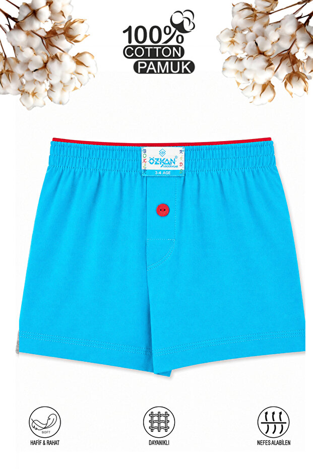 Özkan 31223 Boy's 100% Cotton Soft Comfortable Boxer Shorts