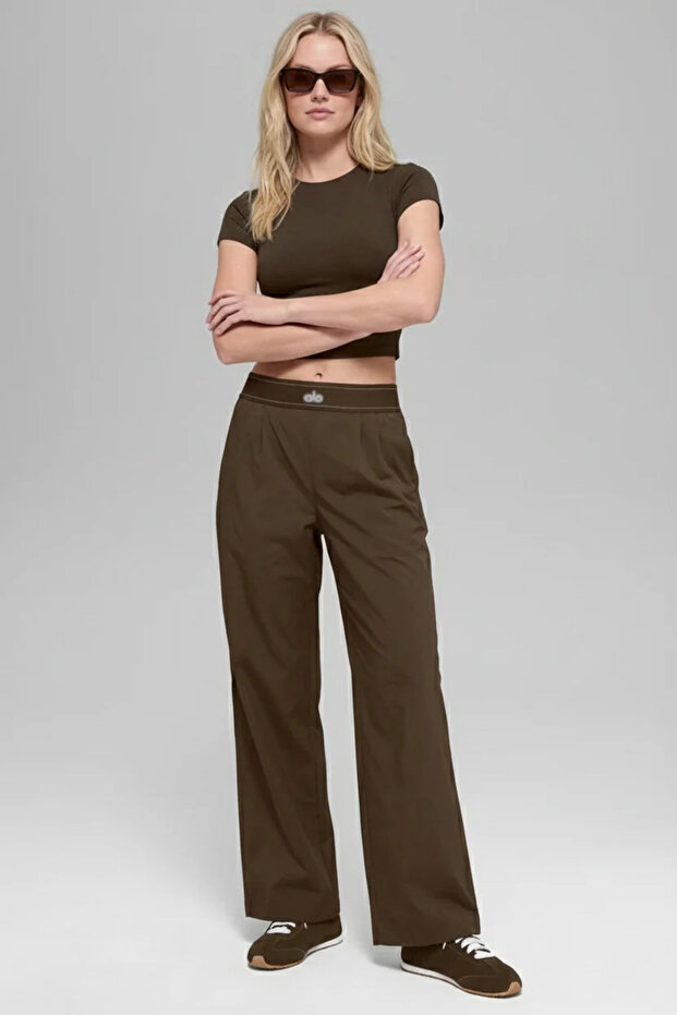 Parachute Brown Comfortable Fit Jogger Pants