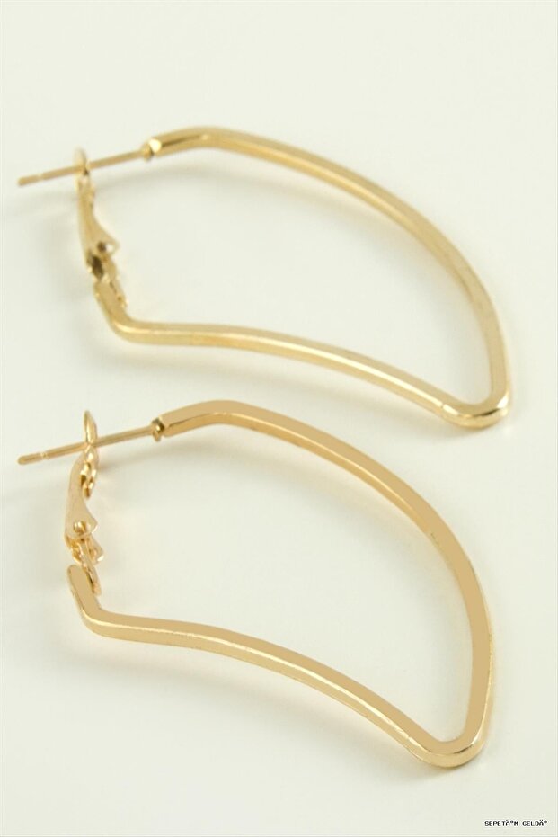 Spt-Gld Ear Hoop Earring 7 (41549) cm Yellow