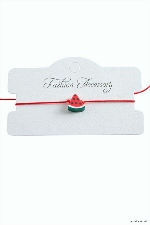 Spt-Gld Watermelon Rope (40549) Bracelet Red