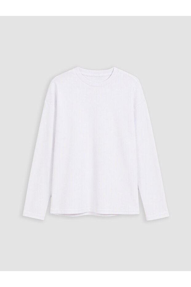 White Crew Neck Boy's T-Shirt