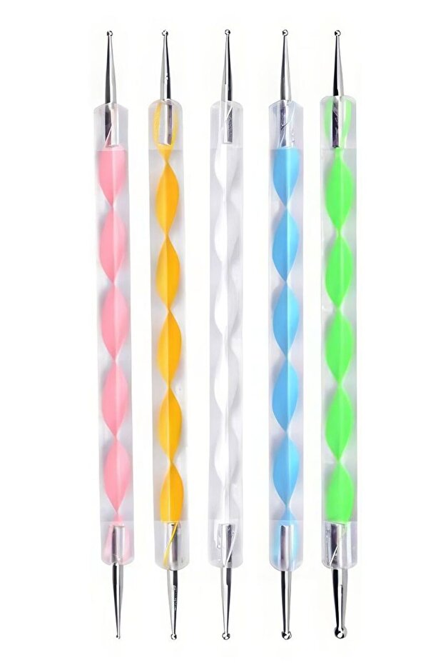 5 Pieces DIY Nail Art Pen Nail Decoration Dot Set Mt316