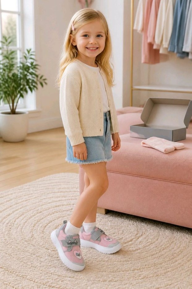 Colorful Size 25 Soft Sole Children's Shoes
