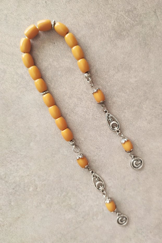 Rod-Shaped Zaza Sallamali Prayer Beads / Special Product with Countersunk Holes