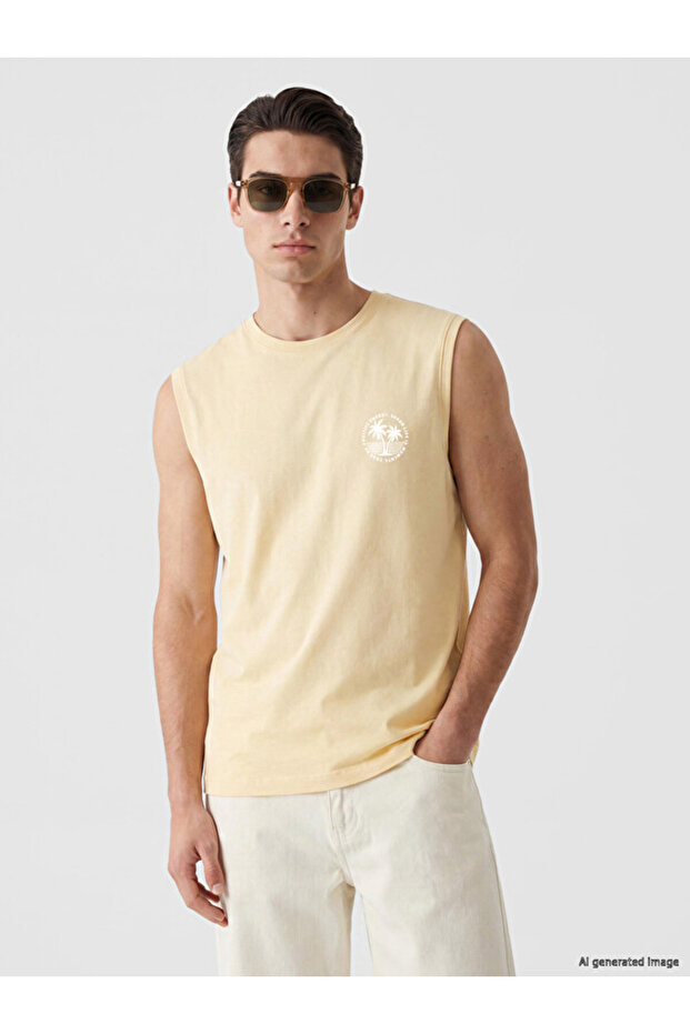 Esvab • Modern & Distinctive Standardfit Zero Roba Collar Combed Cotton Men's T-Shirt