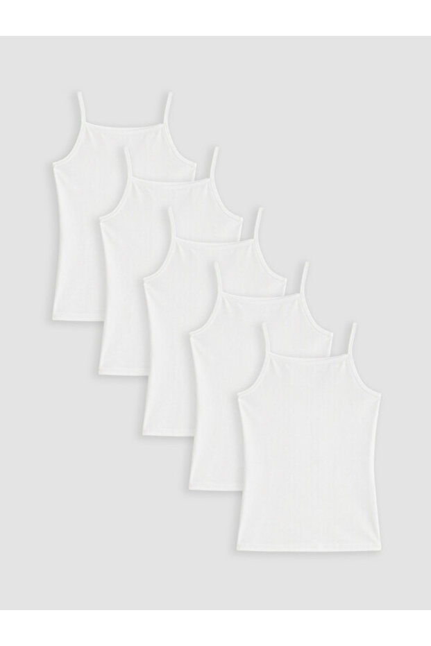 I Ip Strap-Strapped Girls' Undershirt 5-Pack from Freezen Store