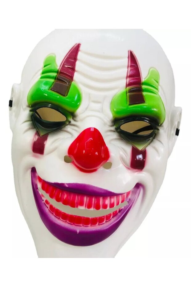 Crazy Smile Psycho Clown Themed Joker Mask