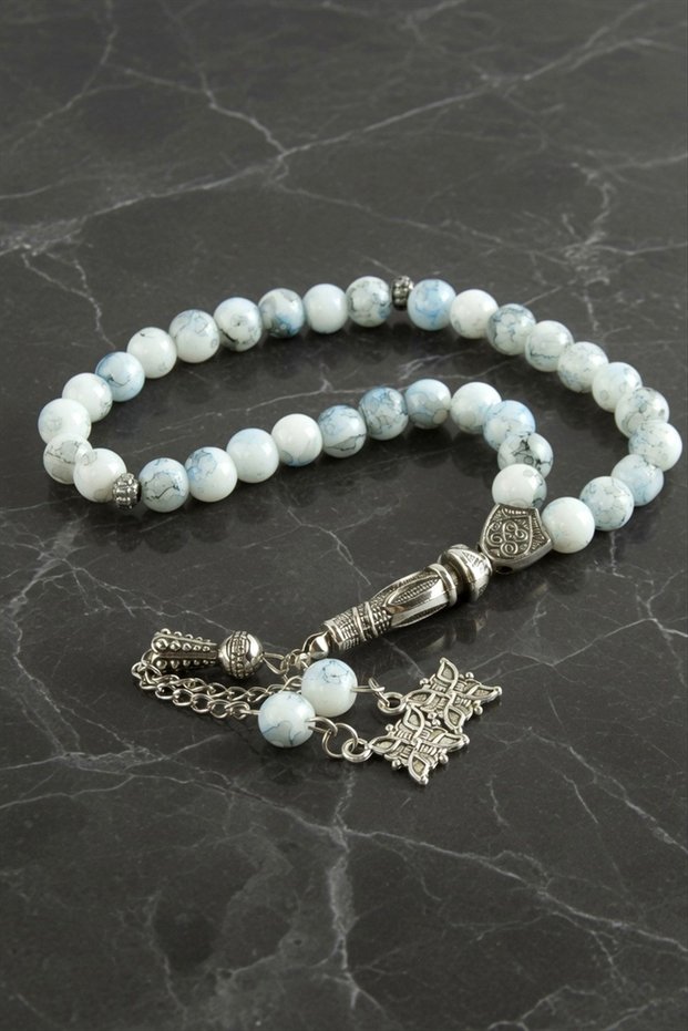 Glass Stone Prayer Beads 8 mm