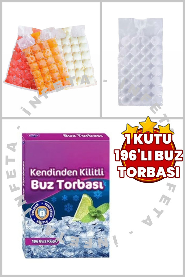 1 Box 7 Sheets 196 Cubes Ice Bag Bone Juice Bag Ice Cream Juice Ice Bag