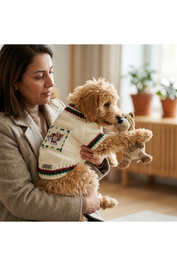 Lion Cream Sweater for Cat and Dog