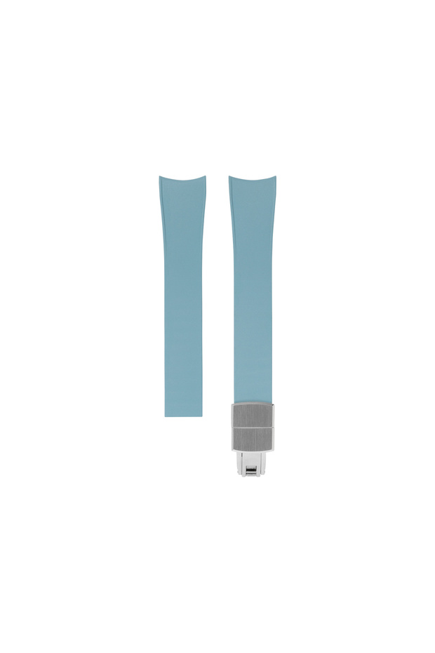 Baby Blue Curved Rubber CTS Strap