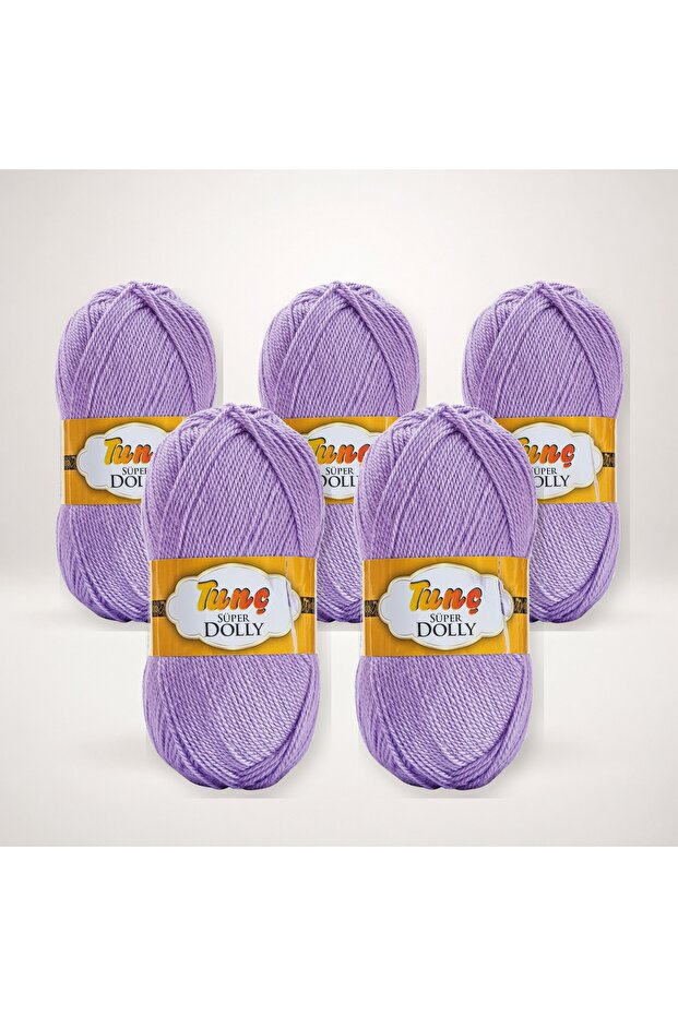 Super Dolly Booties Yarn 5-Pack 500 Gr - Lilac 223