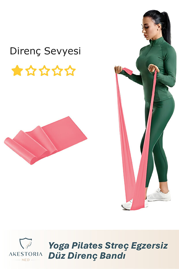 Yoga Elastic Bands, Yoga Pilates Stretch Long Exercise Flat Resistance Band (1 Piece)