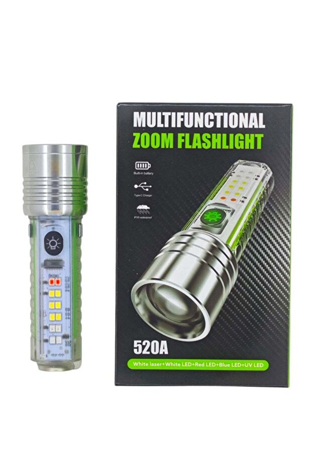 Multi-functional Flashlight 520A