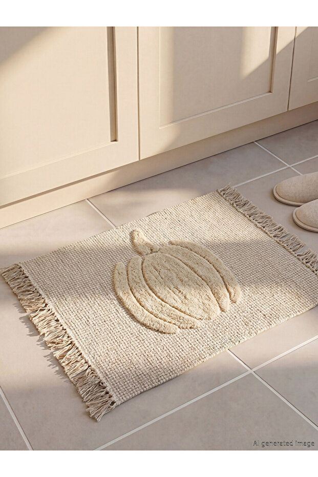I Pumpkin Embroidered Bath Mat 50X80 cm from Freezen Store