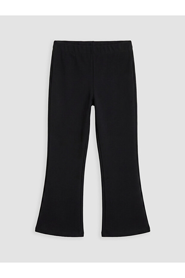 Ozmarka New Season Black Girls' Spanish Flared Leggings Pants