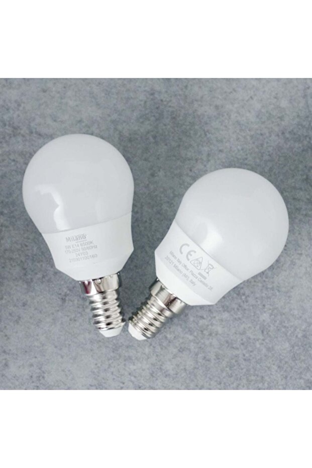 LED Bulb 2Pcs Set 5W E-14 6500K, LED Light For Home Office And Indoor Lighting