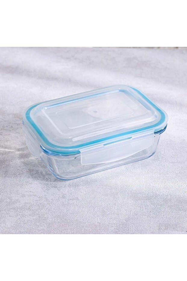 Cloc Glass Storage Rect 370 ml, Food Storage Jar For Kitchen And Pantry Organization