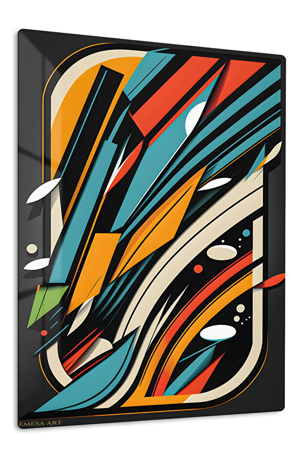 Black Gold Brushstroke Abstract Metal Wall Art