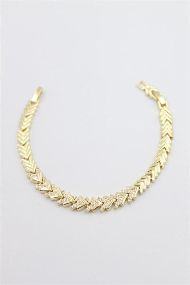 Glb-stl41414 stone sergeant bracelet - gold