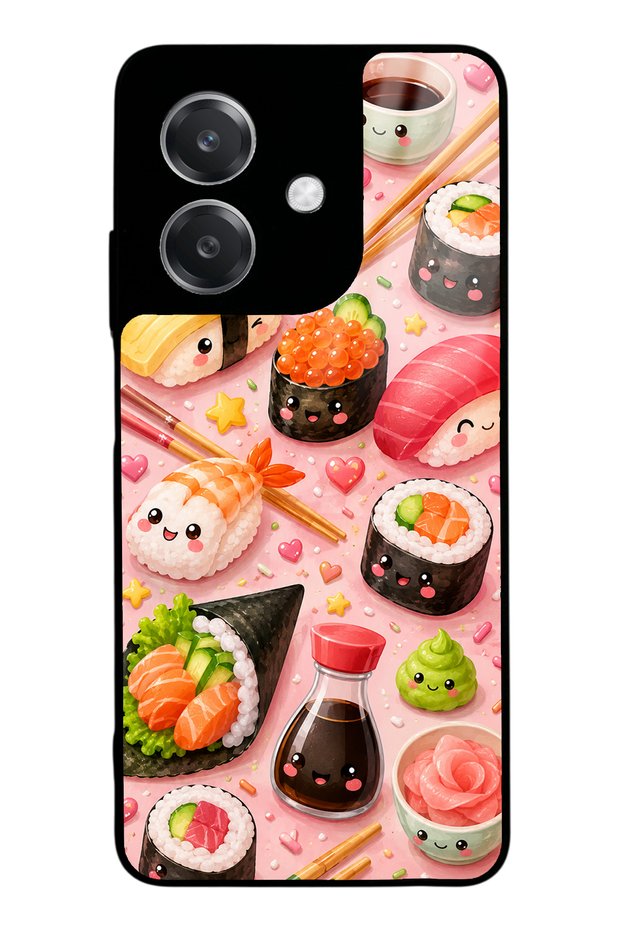 Oppo A3 Sushi Love Club Design Glossy Phone Case