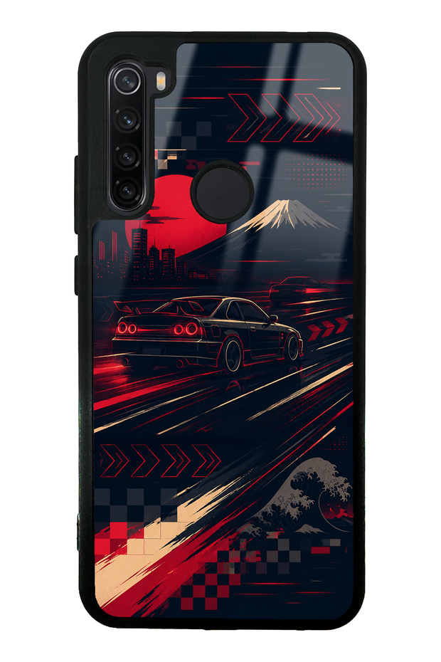 Xiaomi Redmi Note 8 Tokyo Night Racing Design Glossy Phone Case