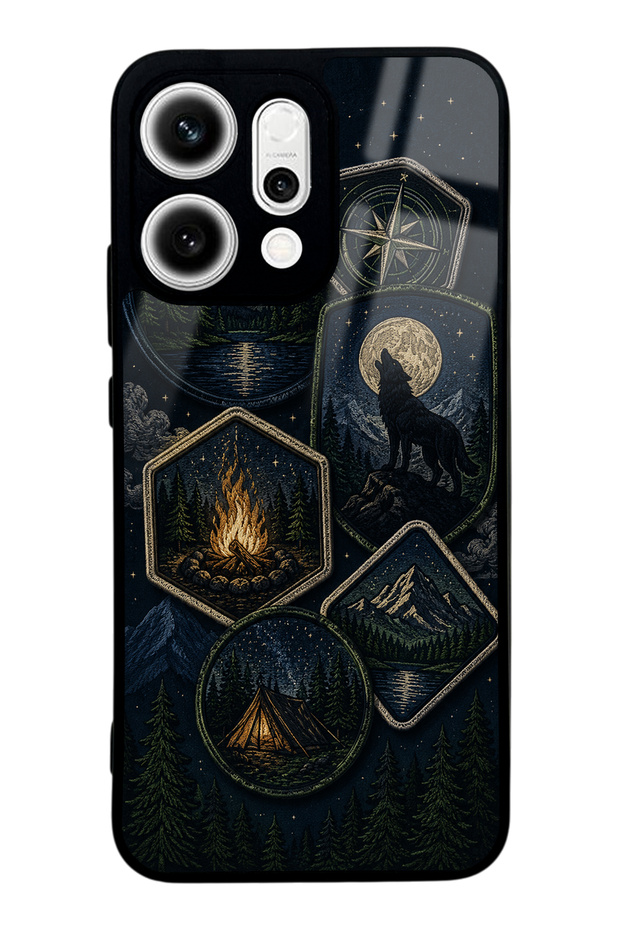 Oppo Reno 14 Moonlit Trails Design Glossy Phone Case