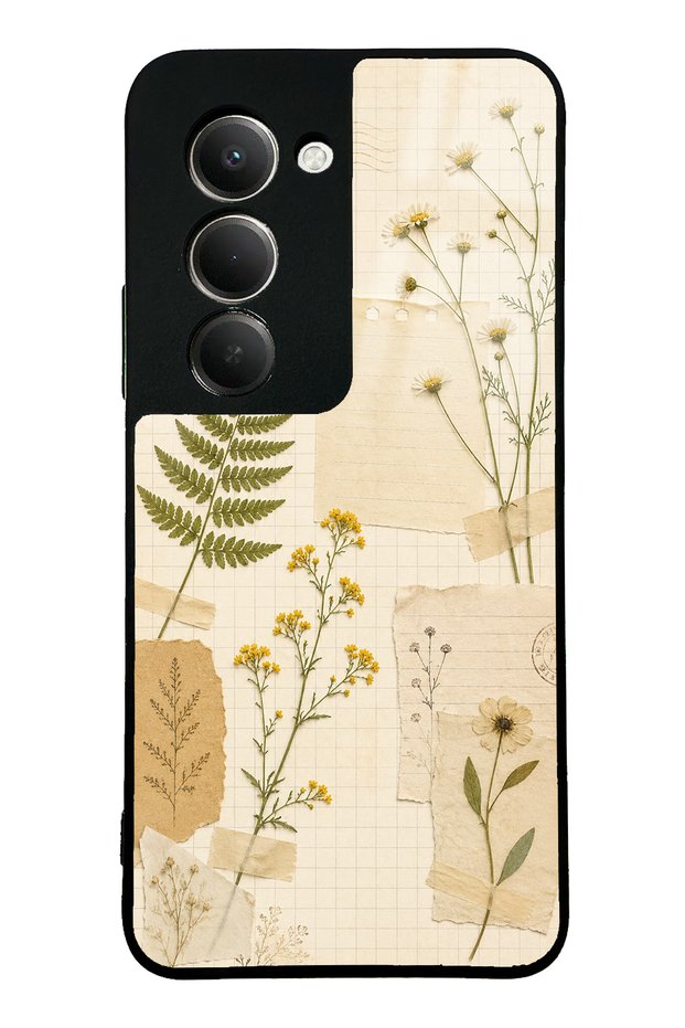 Xiaomi Redmi 15 Glossy Phone Case with Pressed Meadow Design