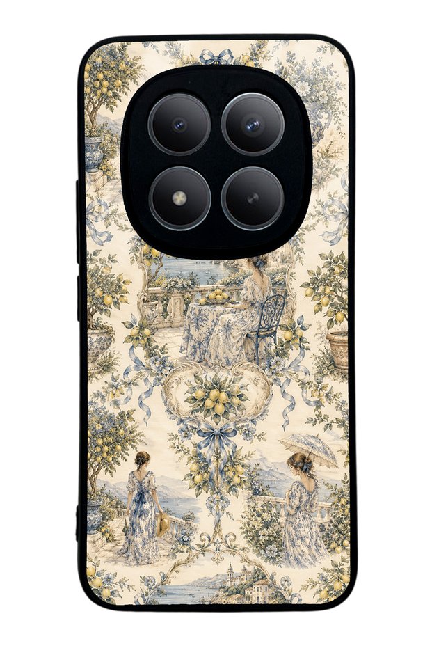 Xiaomi Redmi Note 15 Pro Plus Glossy Phone Case with Positano Toile Design