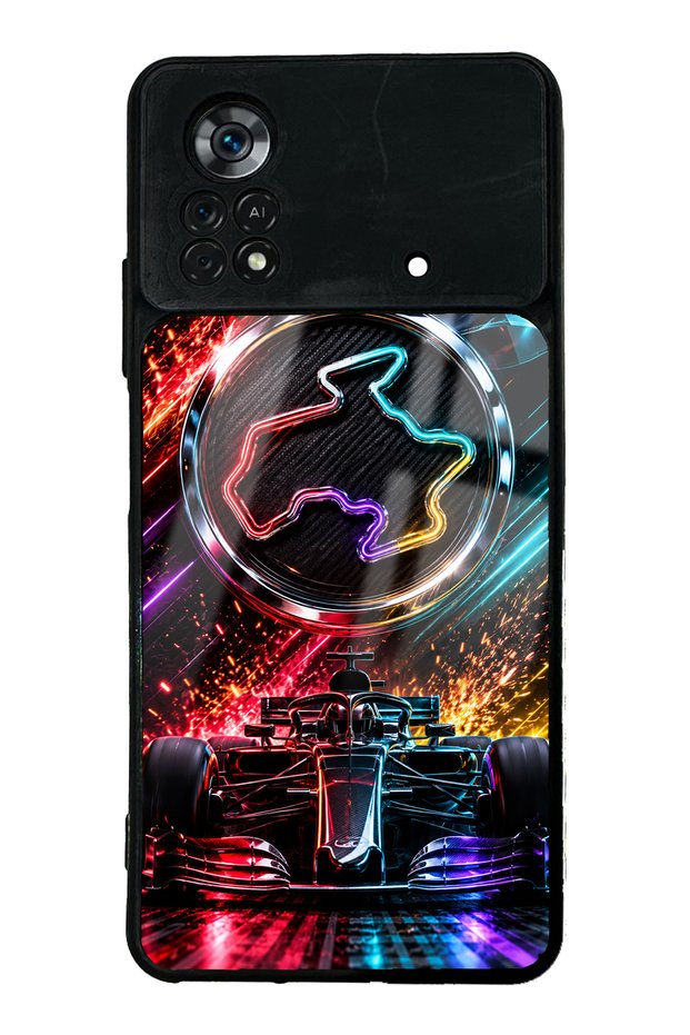 Xiaomi Poco X4 Pro Glossy Phone Case with Apex Lights Design