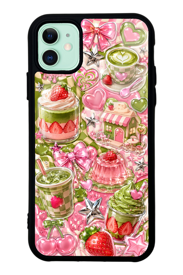 iPhone 11 Matcha Candy Club Design Glossy Phone Case