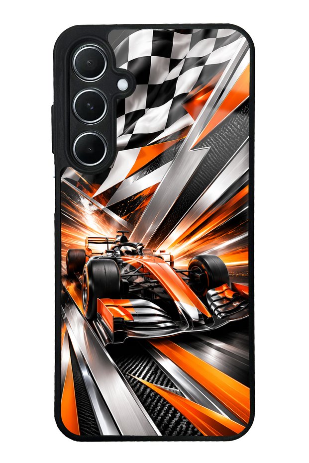 Samsung A55 Inferno Apex Design Glossy Phone Case