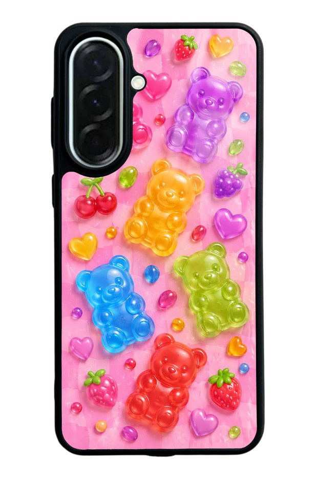 Samsung A37 Candy Bear Fruits Design Glossy Phone Case