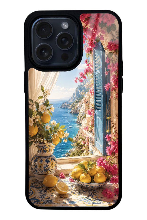 iPhone 15 Pro Max Dolce Vita Amalfi Design Glossy Phone Case