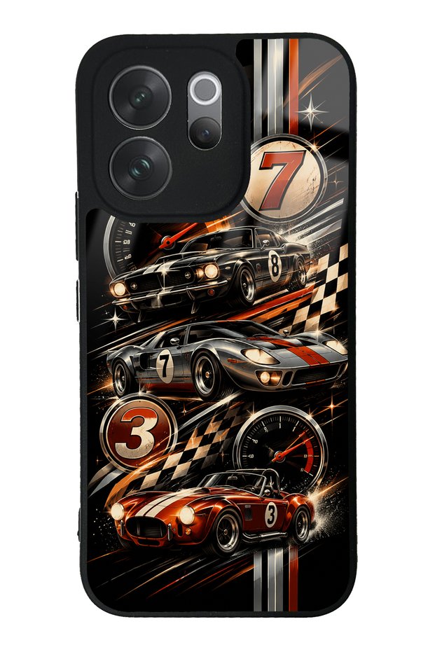Vivo V70 Retro Speed Icons Design Glossy Phone Case