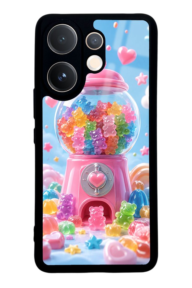 Vivo V60 Candy Bear Dream Design Glossy Phone Case