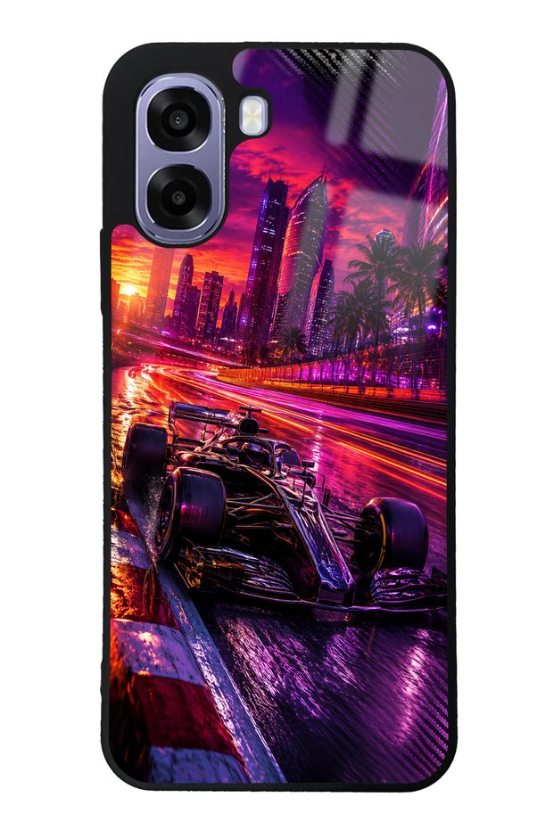 Oppo A6T Purple Apex Design Glossy Phone Case