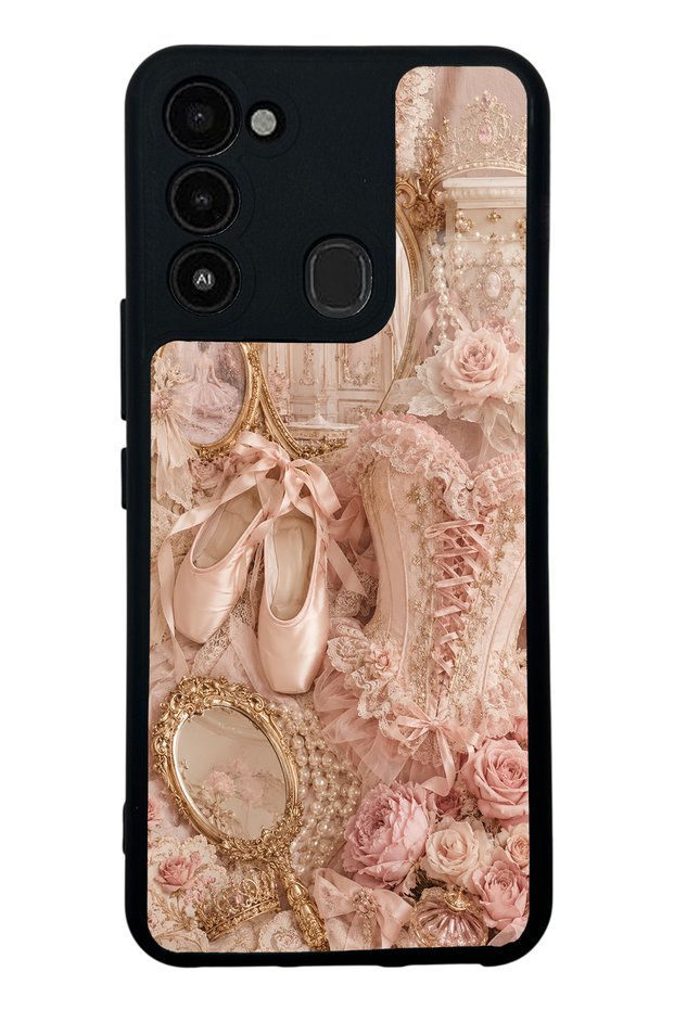 Tecno Spark 8C Glossy Phone Case with Royal Ballet Vanity Design