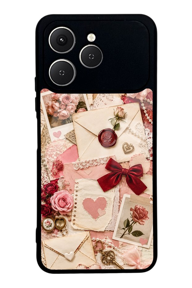 Tecno Spark 40 Love Letter Garden Design Glossy Phone Case