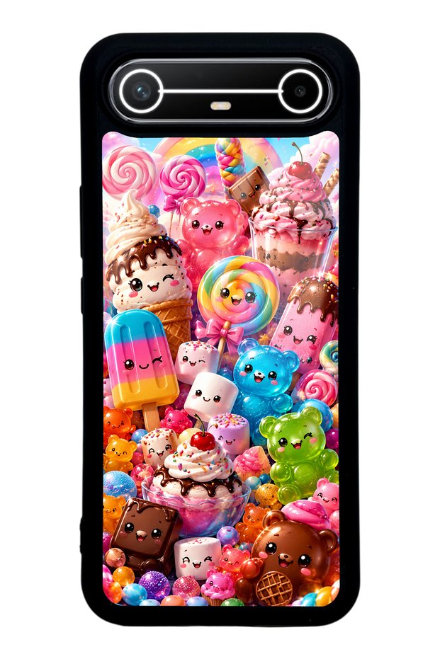 Tecno Spark Slim Kawaii Candy Party Design Glossy Phone Case