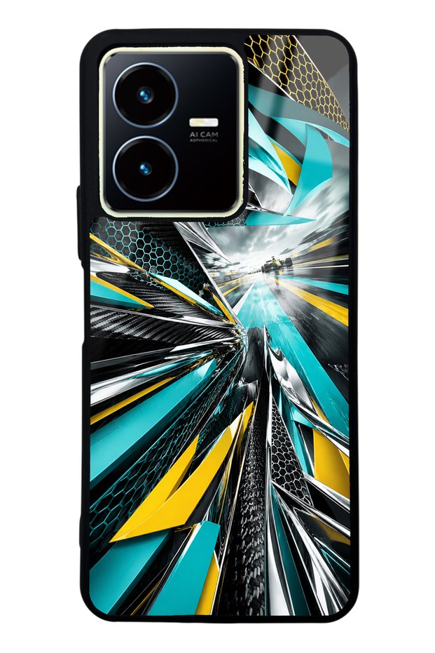 Vivo Y22S Glossy Phone Case with Apex Surge Design