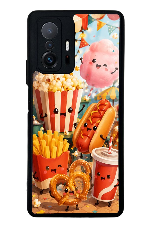 Xiaomi Mi 11t Fun Food Party Design Glossy Phone Case