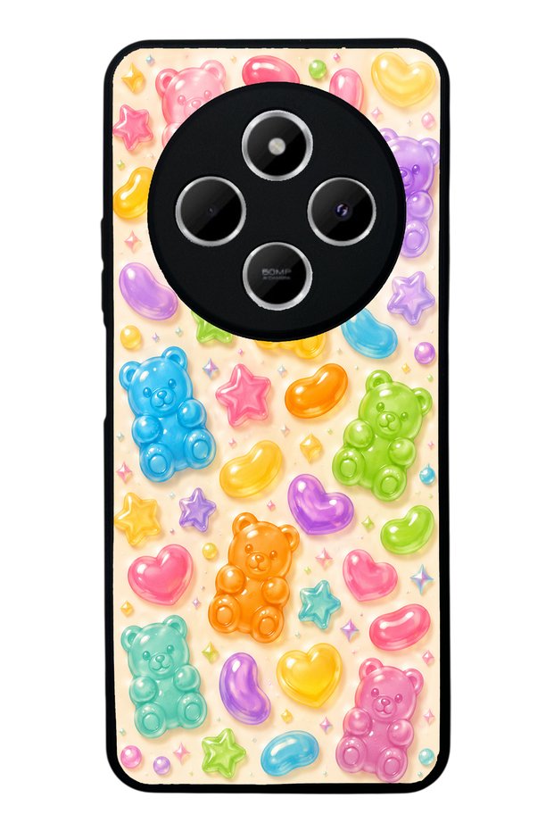Xiaomi Redmi 14C Sweet Bear Jelly Design Glossy Phone Case