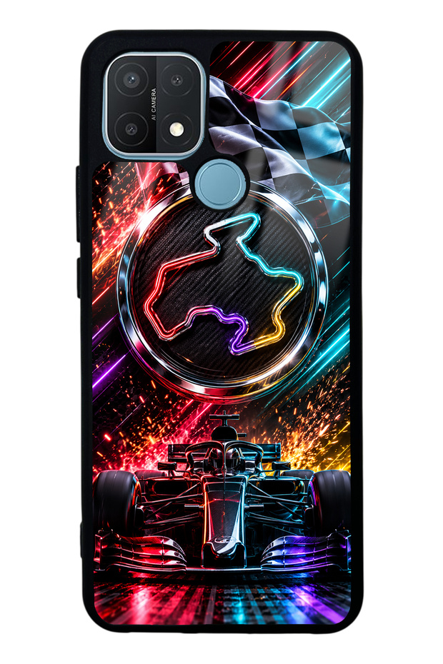Oppo A15S Glossy Phone Case with Apex Lights Design