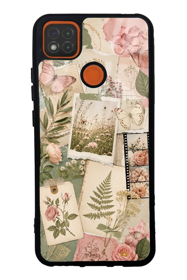 Xiaomi Redmi 9C Soft Garden Notes Design Glossy Phone Case